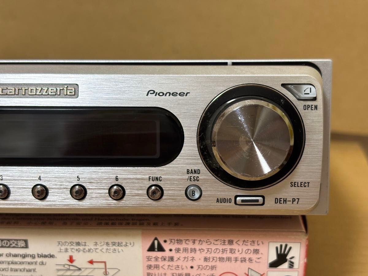 Pioneer Carrozzeria DEH-P7 1din Car Audio CD Player Tested Working Vary Good