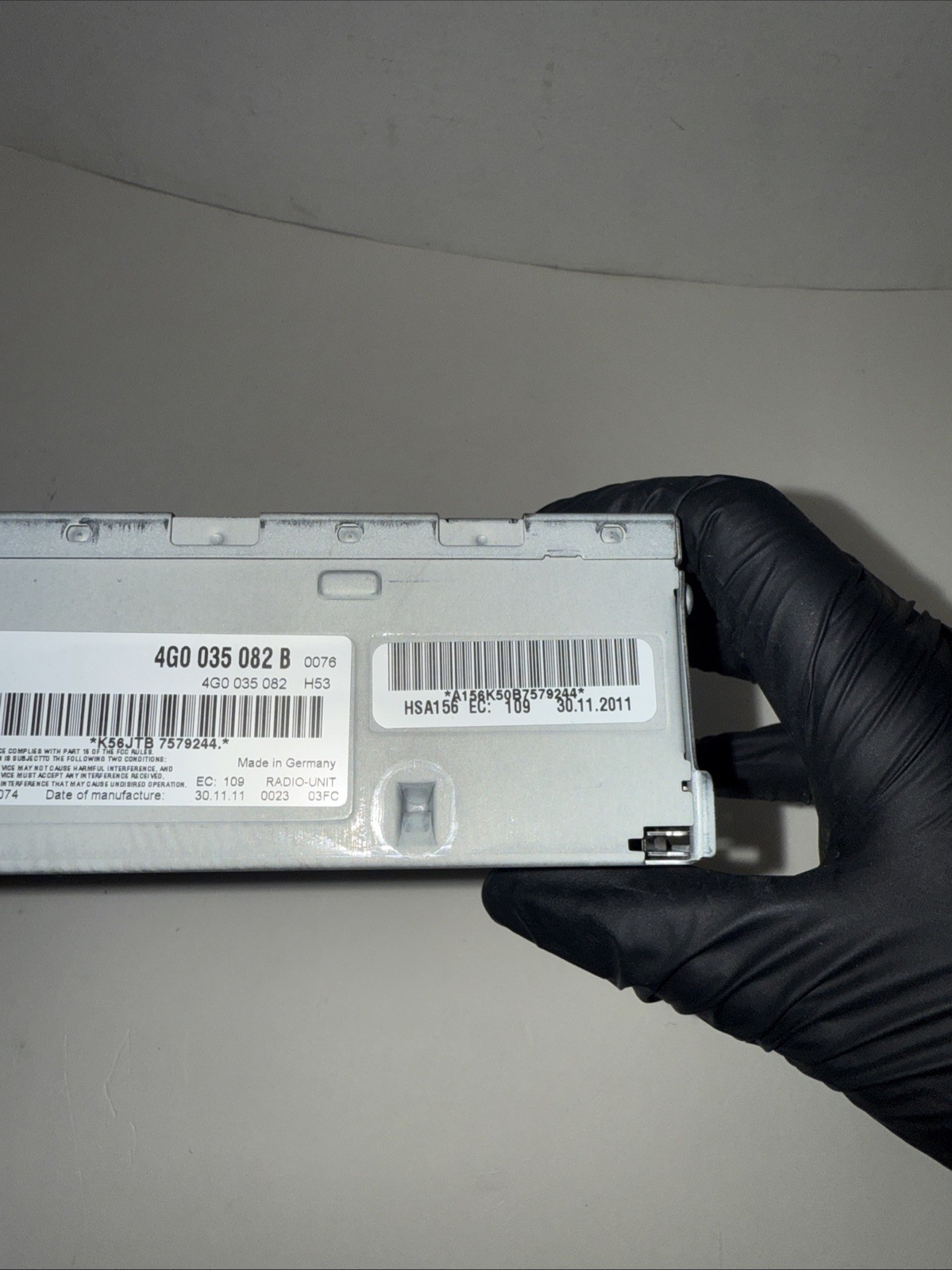 09-12 AUDI S4 A5 A4 S5 B8 SATELLITE RADIO RECEIVER MODULE 4G0035082B OEM