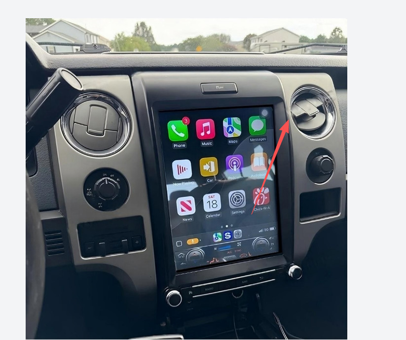 8Core 4+64G Android13 Car Stereo Radio CarPlay GPS Navi For 2013 2014 Ford F150
