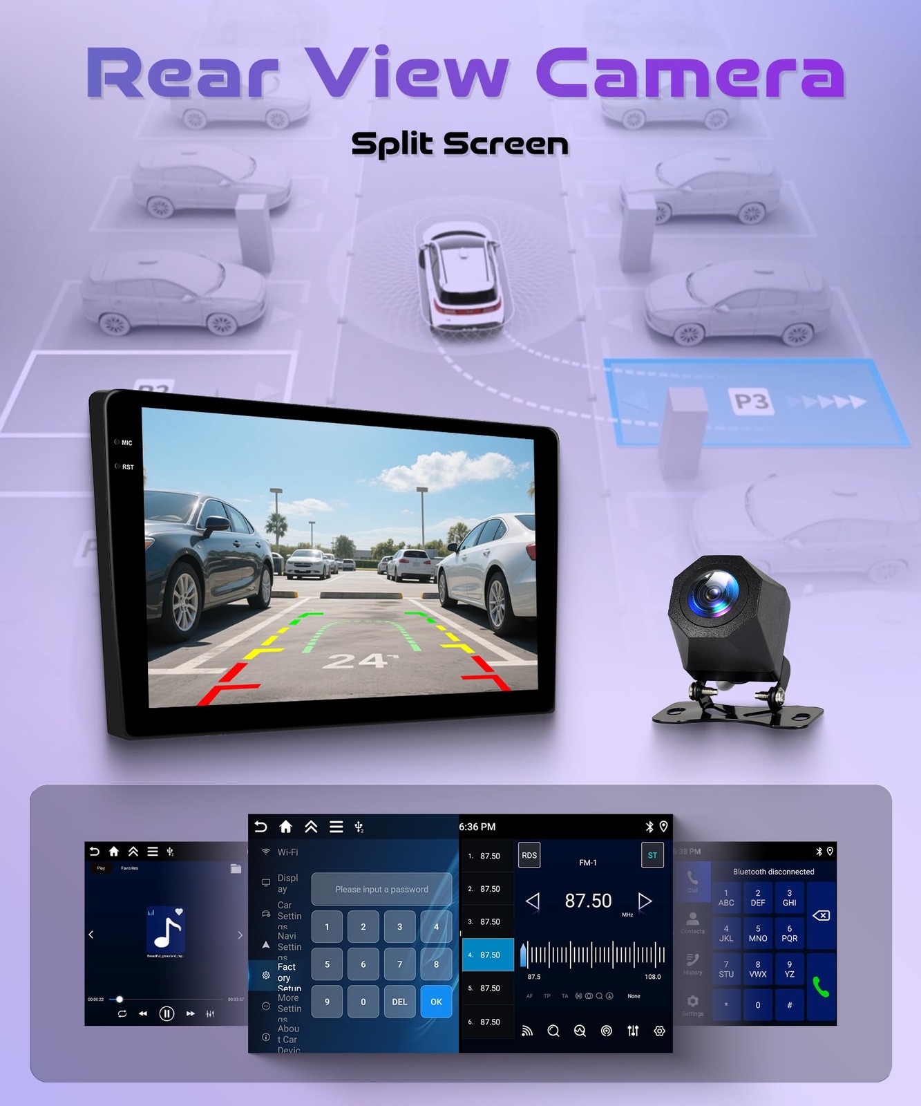9″ Touchscreen Wireless Carplay & Android Auto Stereo for 2007-2011 Honda CRV