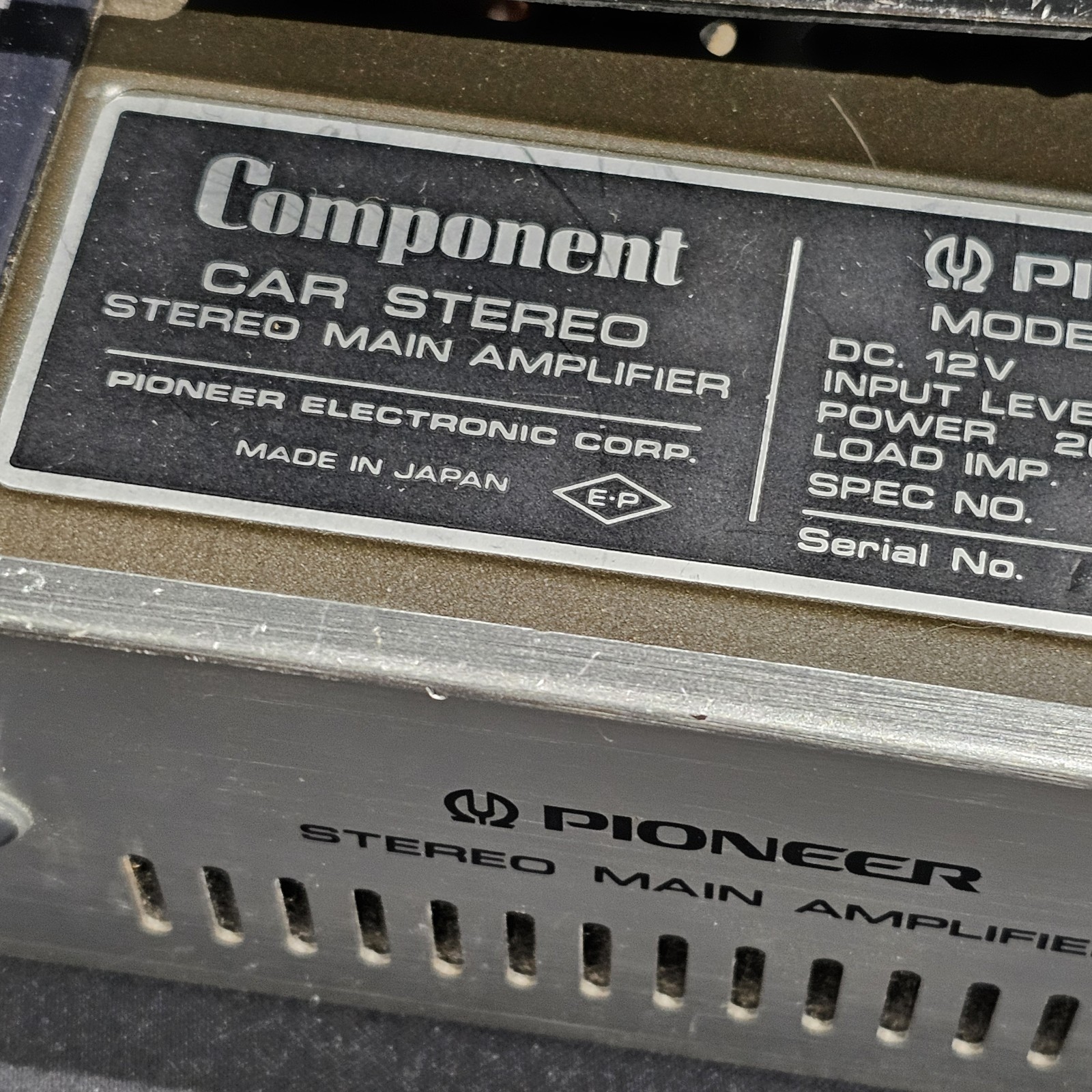 Vintage Pioneer KP-66G & GM-40 Component Cassette Deck & Amplifier AS-IS