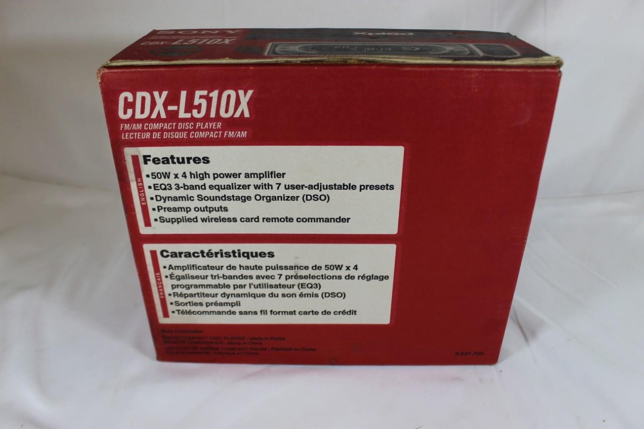 Sony CDX-L510X Xplod 50wx4 FM/AM Car CD Player