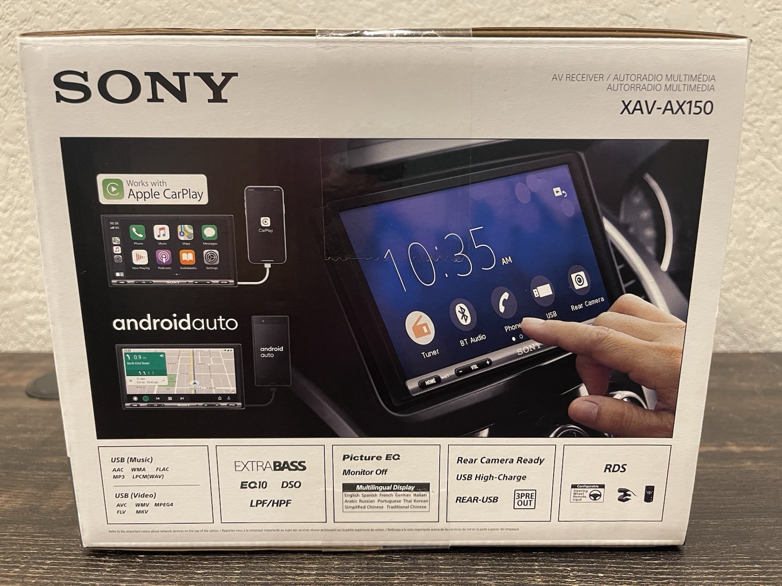 Sony XAV-AX150 Apple CarPlay/Android Auto 7″ Touchscreen-Double-DIN In-Dash Unit