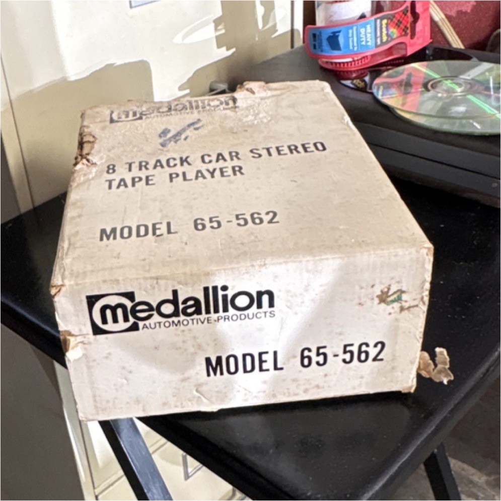 Medallion 8 Track Car Stereo Tape Player Model 65-562 with Original Box