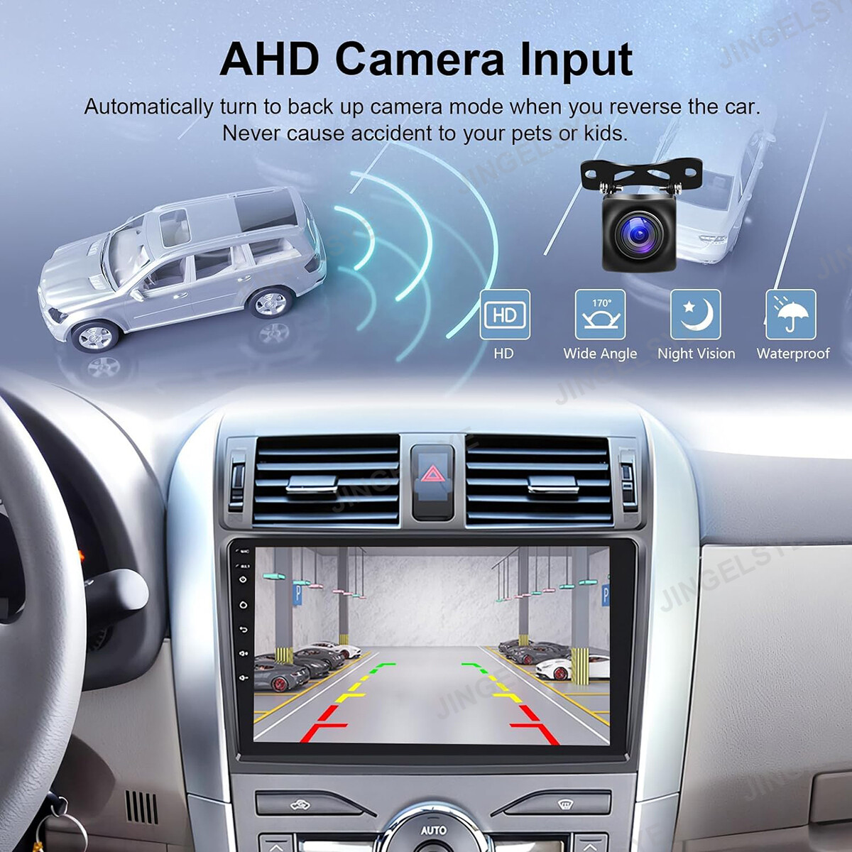 9″ Android Car Sluetooth For TOYOTA COROLLA 2009-2013 CarPlay Auto FM WIFI Navi