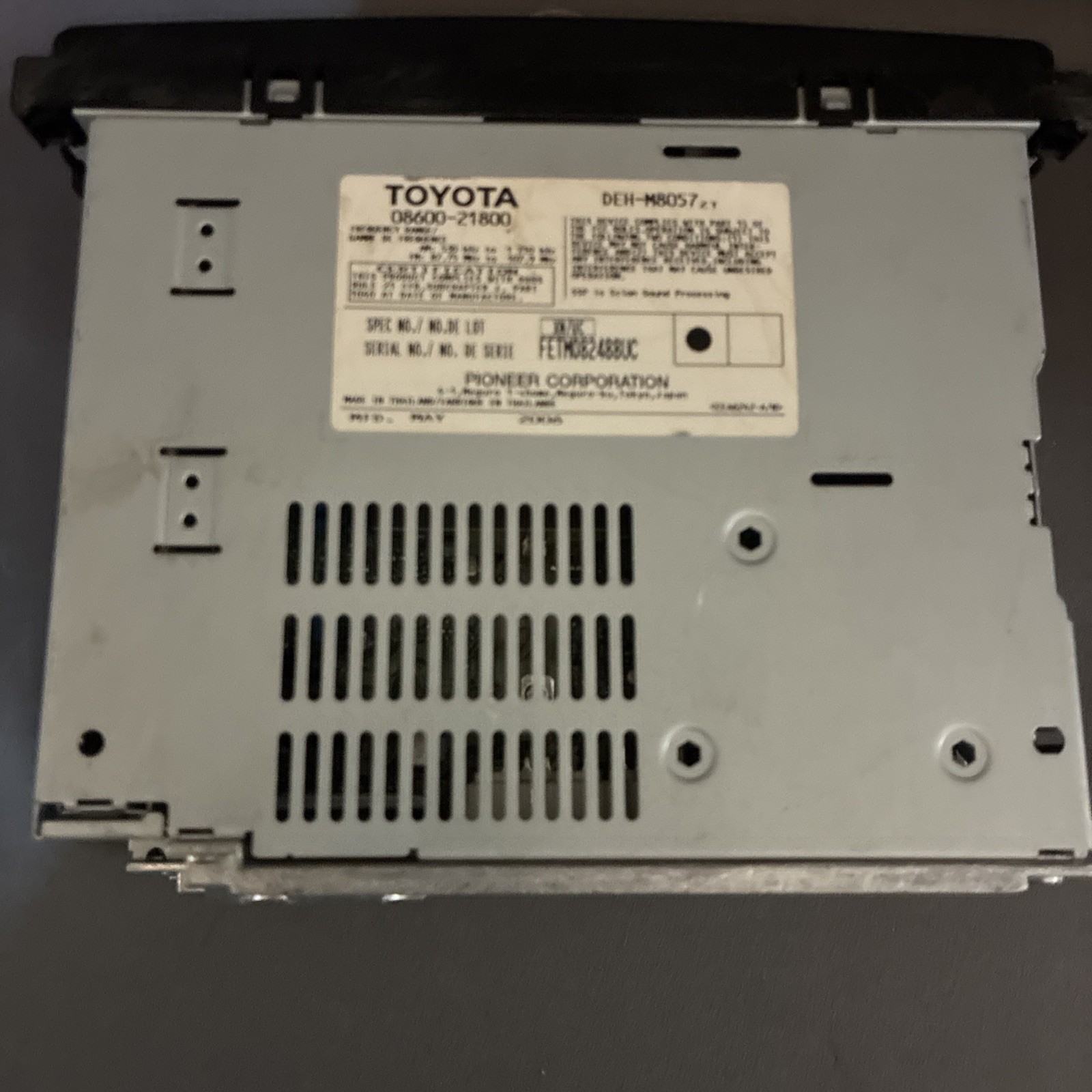 2004-2007 Scion Tc Pioneer Am Fm Cd Mp3 Wma Aux Sat Stereo #08600-21800