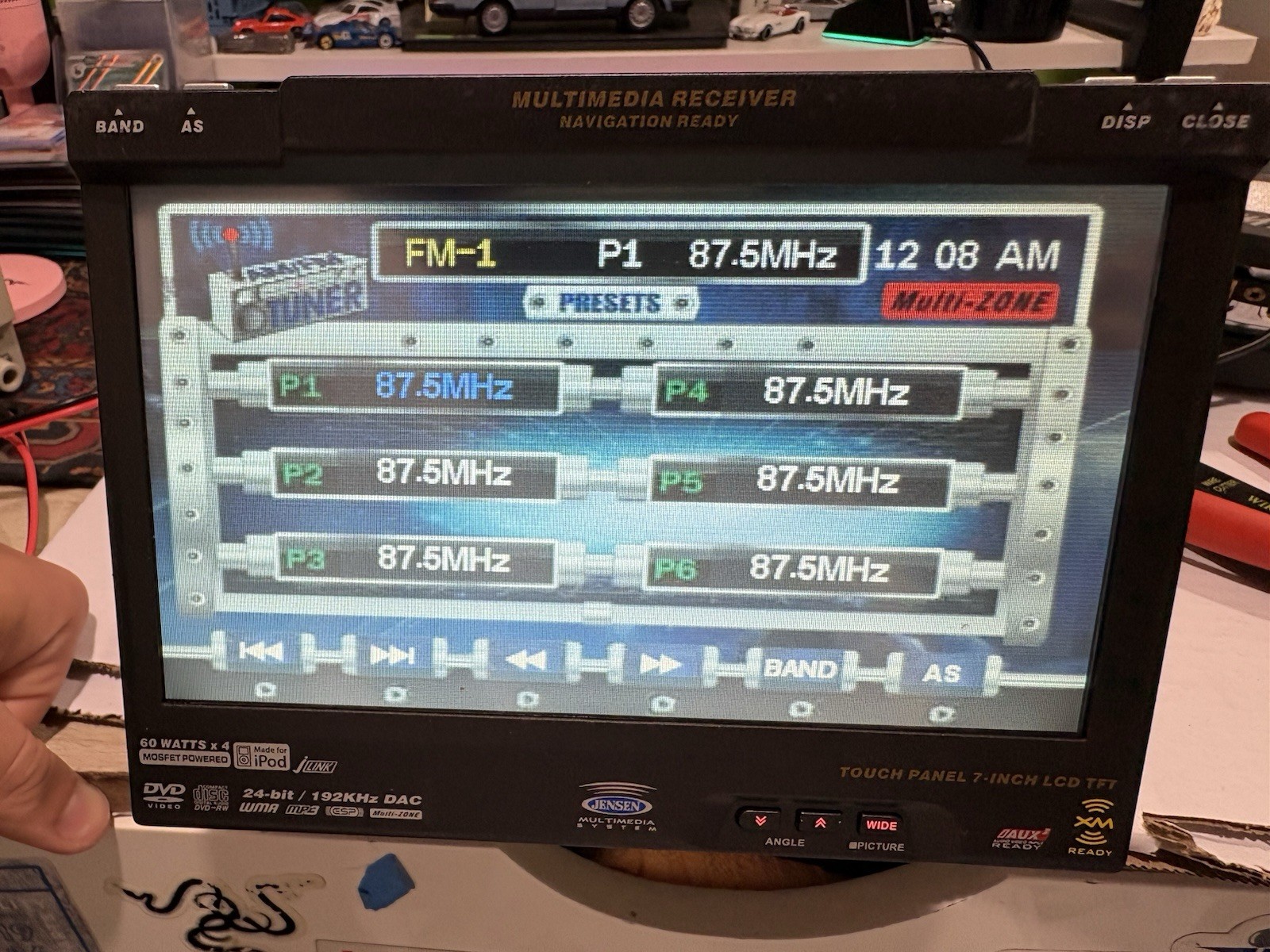 Jensen VM9511TS DVD/MP3/WMA/IPOD RECEIVER HEAD UNIT Motorized Flip Out Screen
