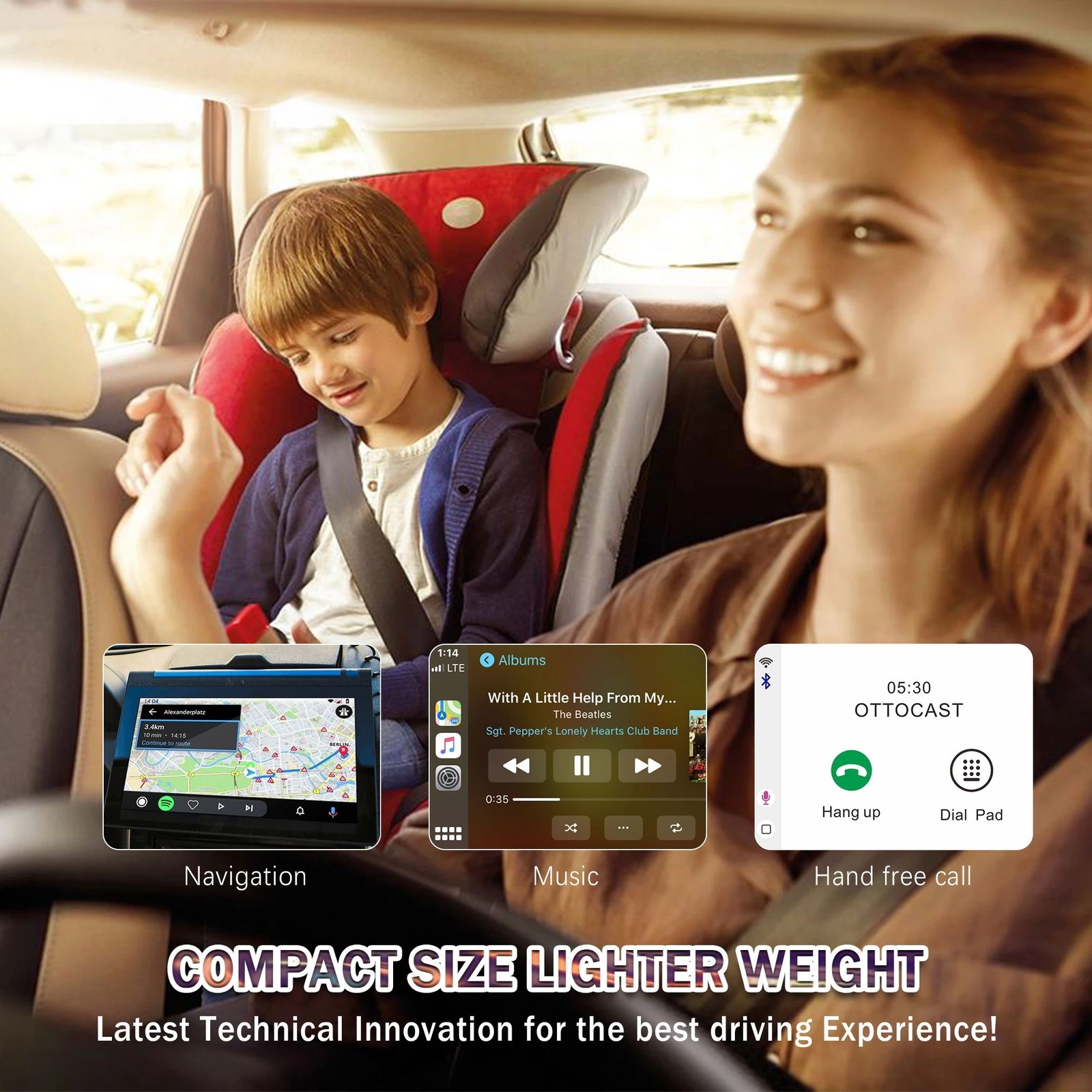 Auto Mini Wireless CarPlay Adapter CarPlay Dongle For OEM Wired CarPlay Cars