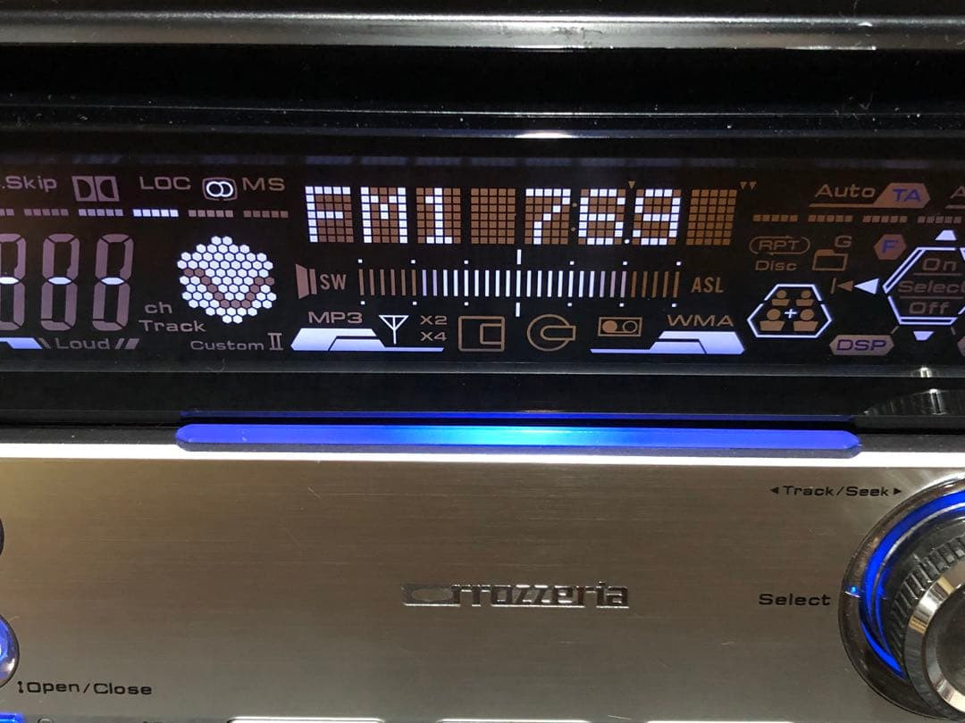 Pioneer Carrozzeria FH-P077MD 2DIN CD MD Player DSP CD-R/RW MDLP Tested Working