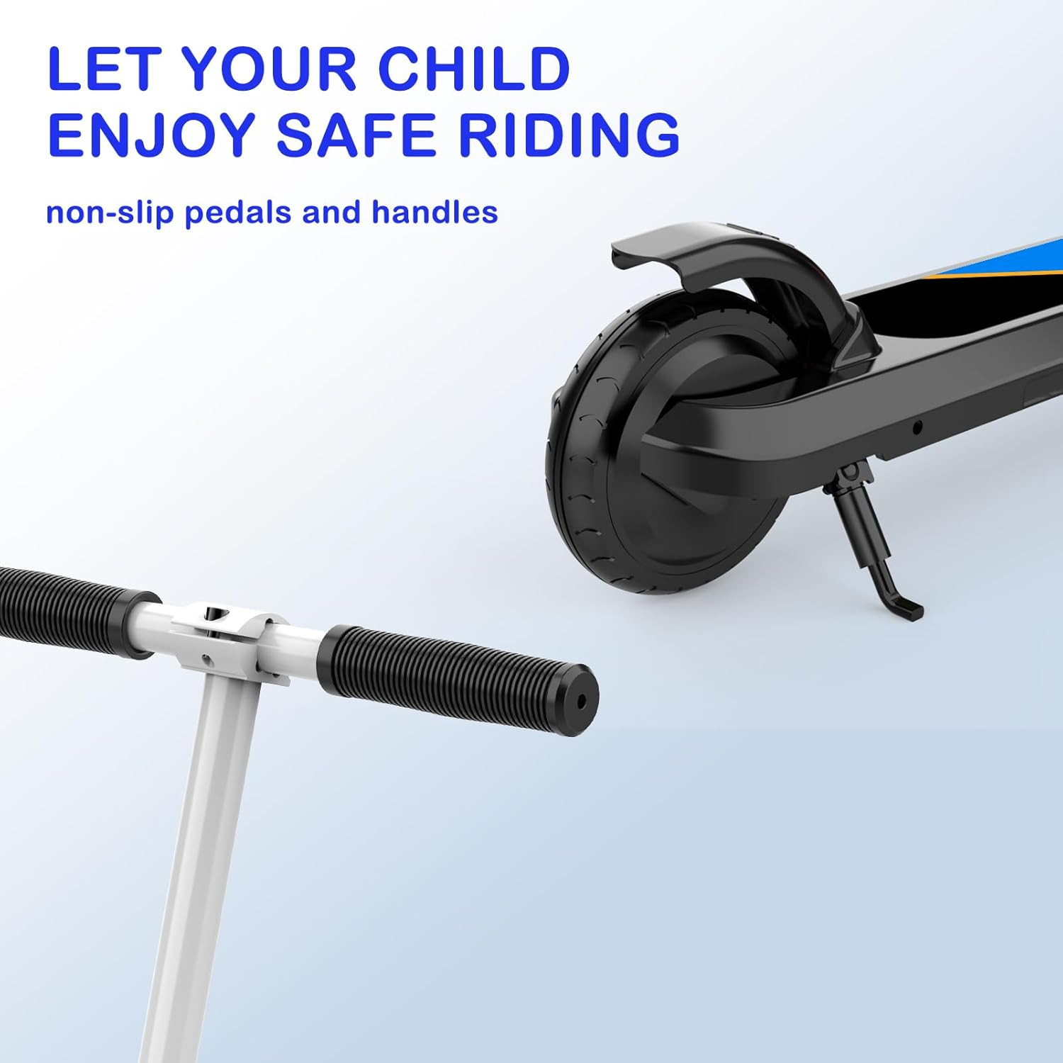 Electric Scooter for Kids Age 6-10, Kick-Start Boost Scooter with Adjustable Spe