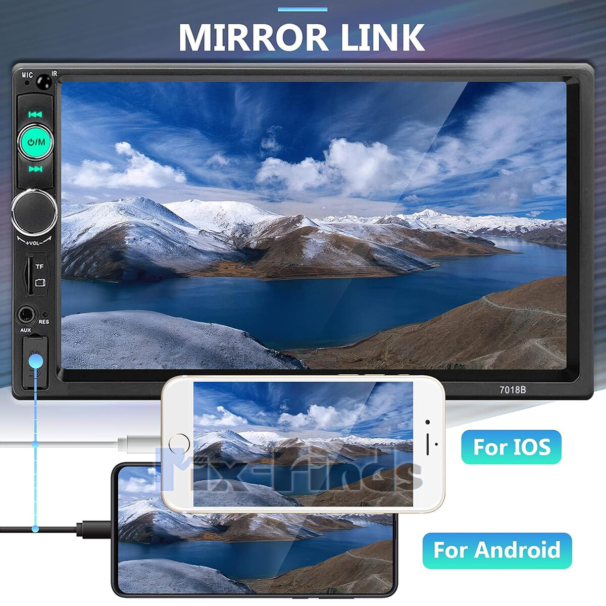 Android 10 Radio Estereo De Pantalla Para Coche Carro GPS Tactil 2 Din Bluetooth