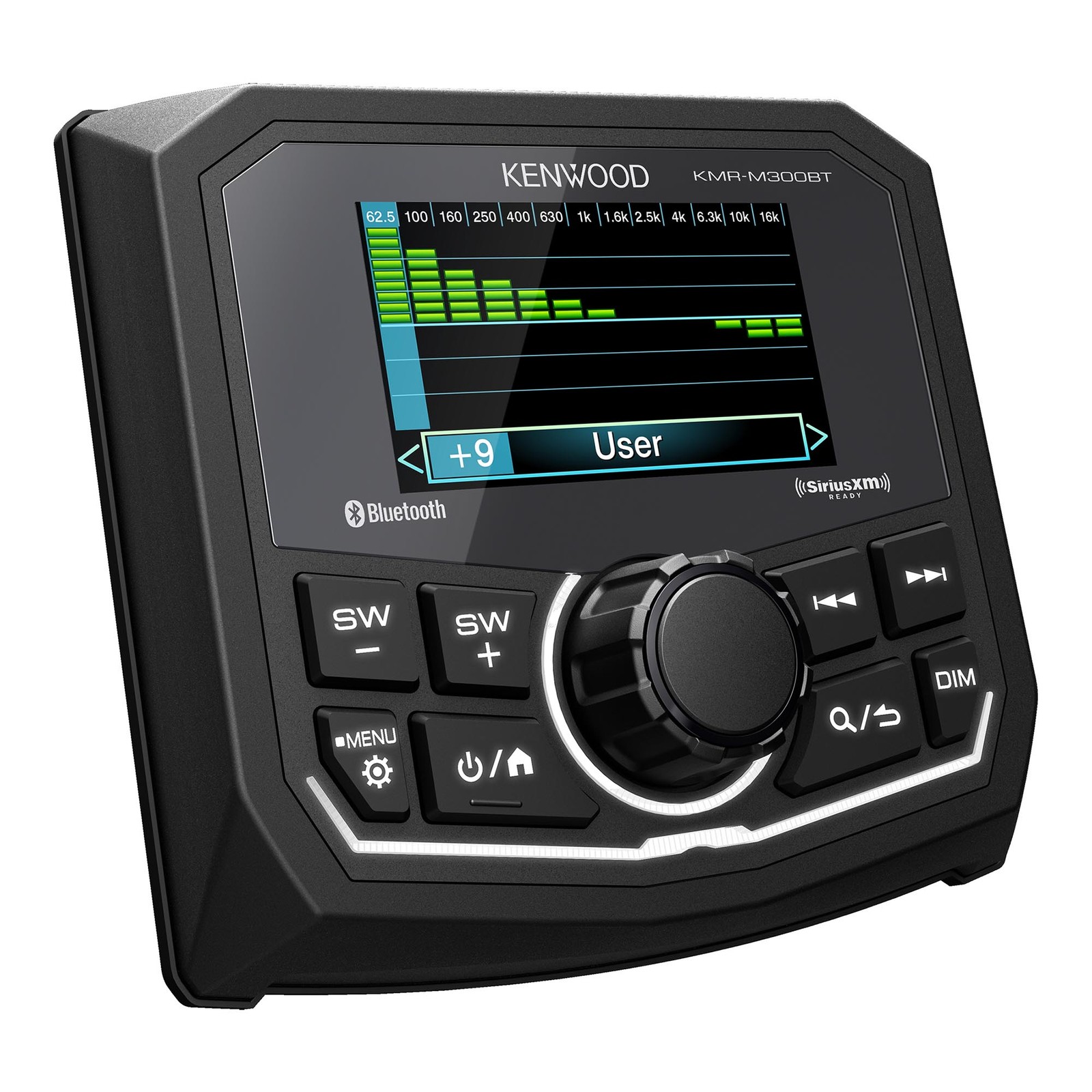 Kenwood KMR-M300BT 3″ Motorsports Receiver, 2.7″ Color LCD, Bluetooth, USB