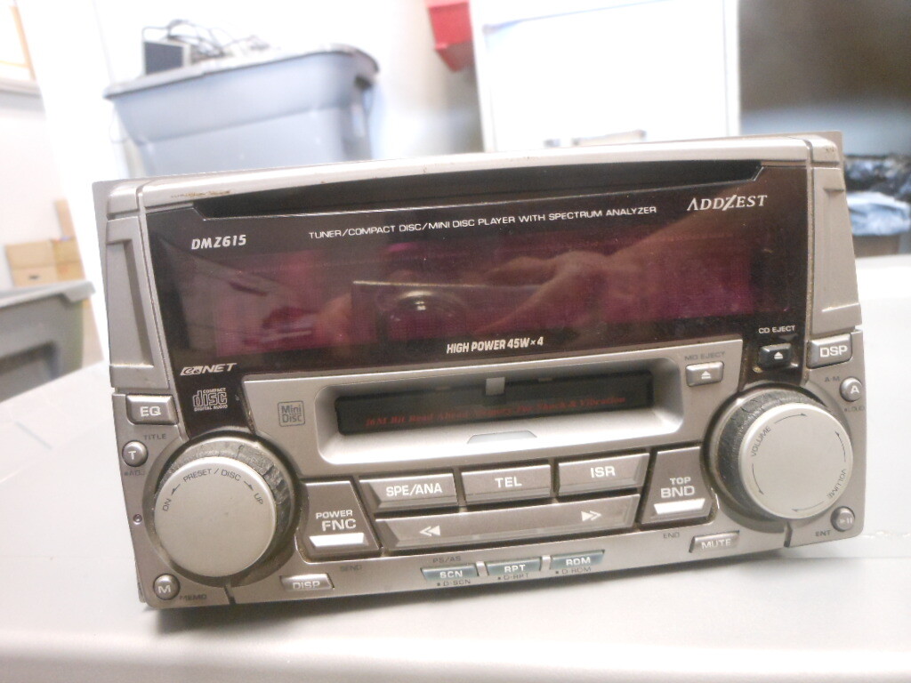 Addzest Mitsubishi AM FM Tuner Receiver CD Mini Disc Player Stereo Radio DMZ615