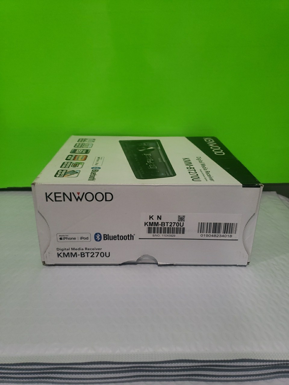 KENWOOD KMM-BT270U Bluetooth Digital Media Car Stereo USB AM/FM MP3 LCD Open