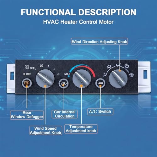 AC Heater Control Panel Climate Control Module Switch Unit Compatible with