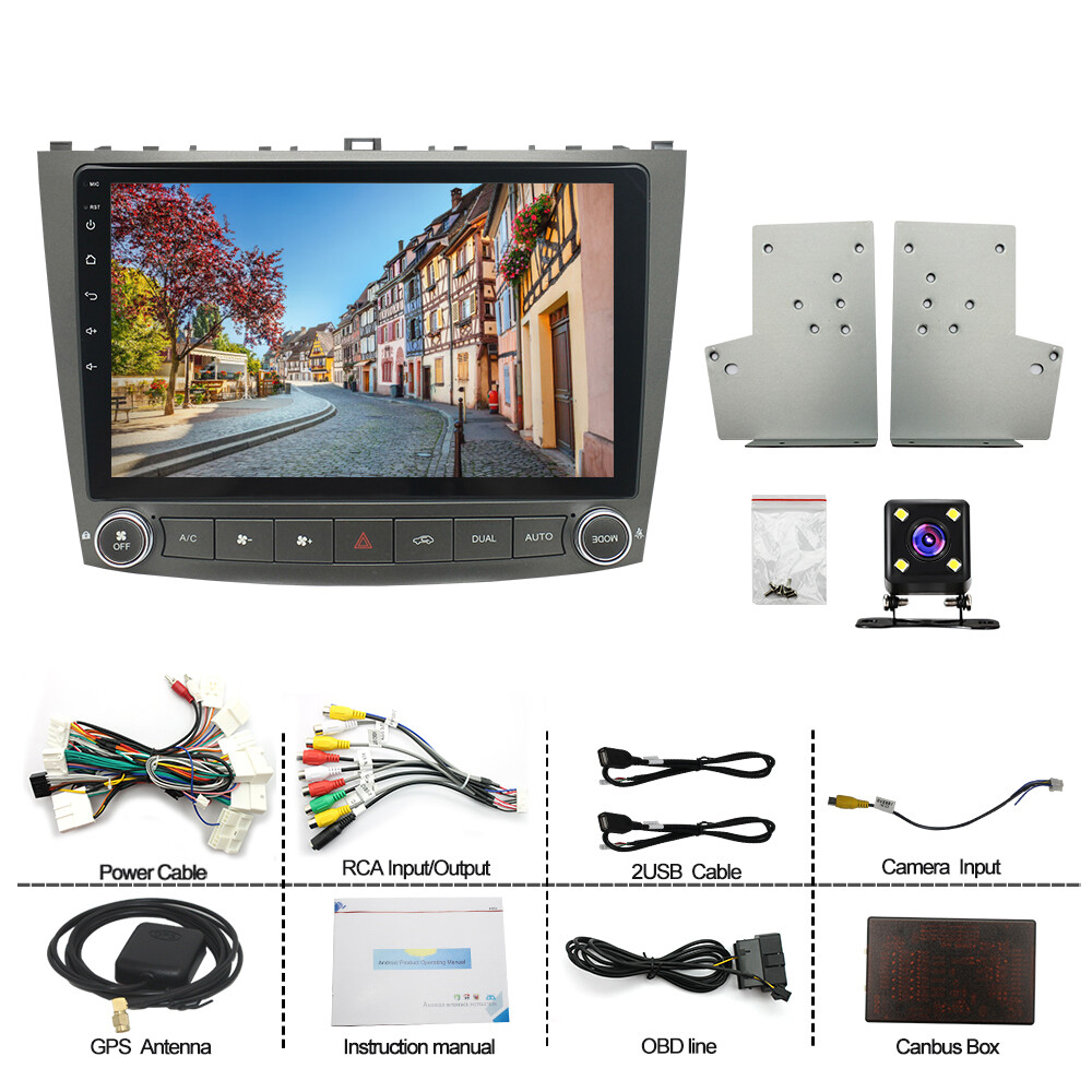 For Lexus IS250 IS350 2006-2012 Android 13 Apple CarPlay Car Stereo Radio GPS BT