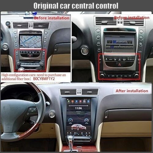 For 2004-2011 Lexus GS300 350 Car Stereo Radio Auto Android Carplay Navi 4+64GB