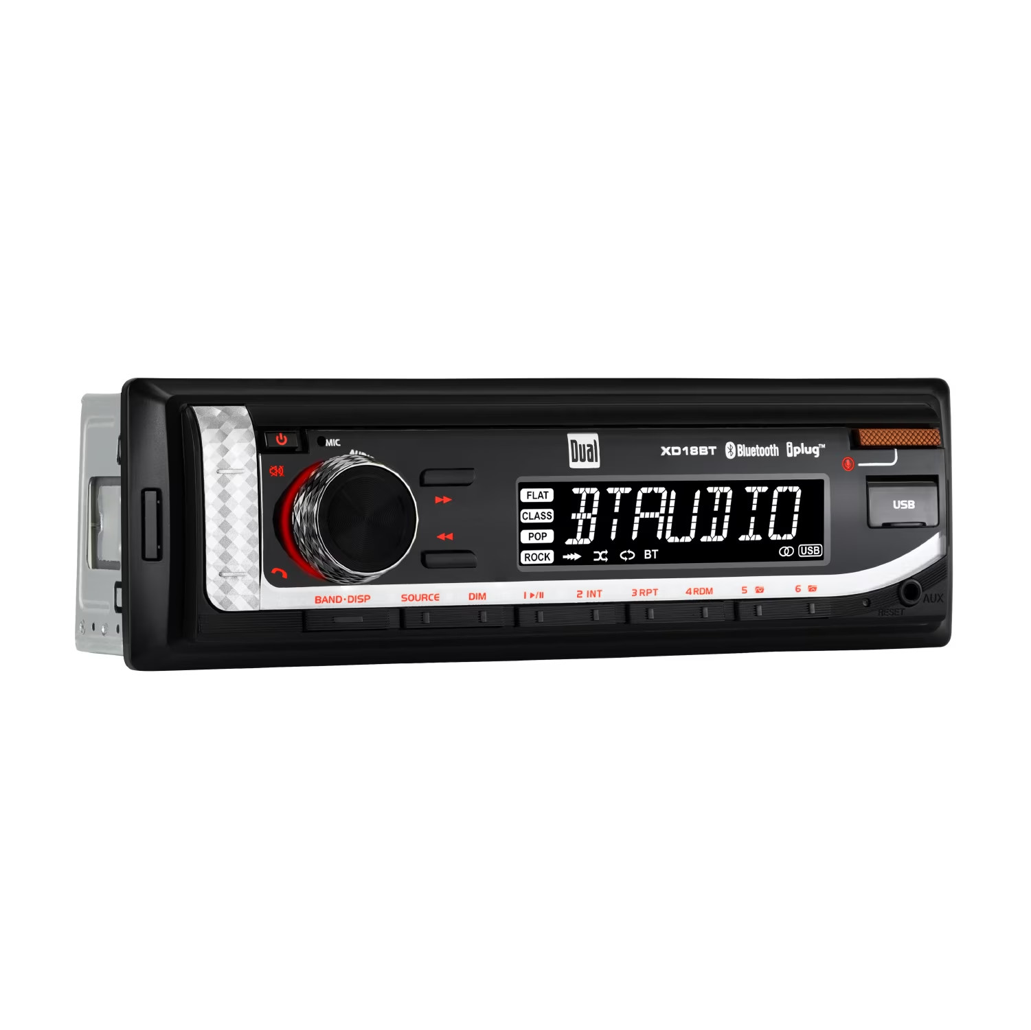 Electronics XD18BT Single DIN Car Stereo Head Unit with Bluetooth, USB, AM