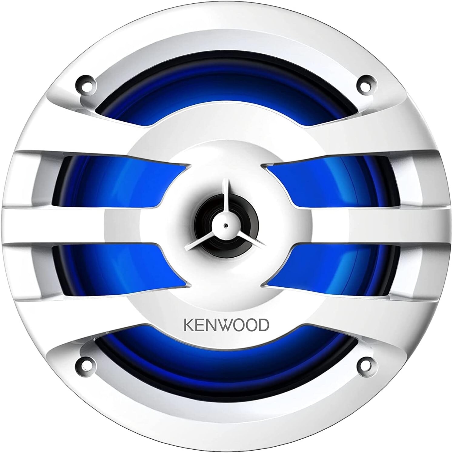 KENWOOD KMR-D382BT Marine Stereo & 2 Pairs KFC-1673MRWL 6.5″ LED Marine Speaker
