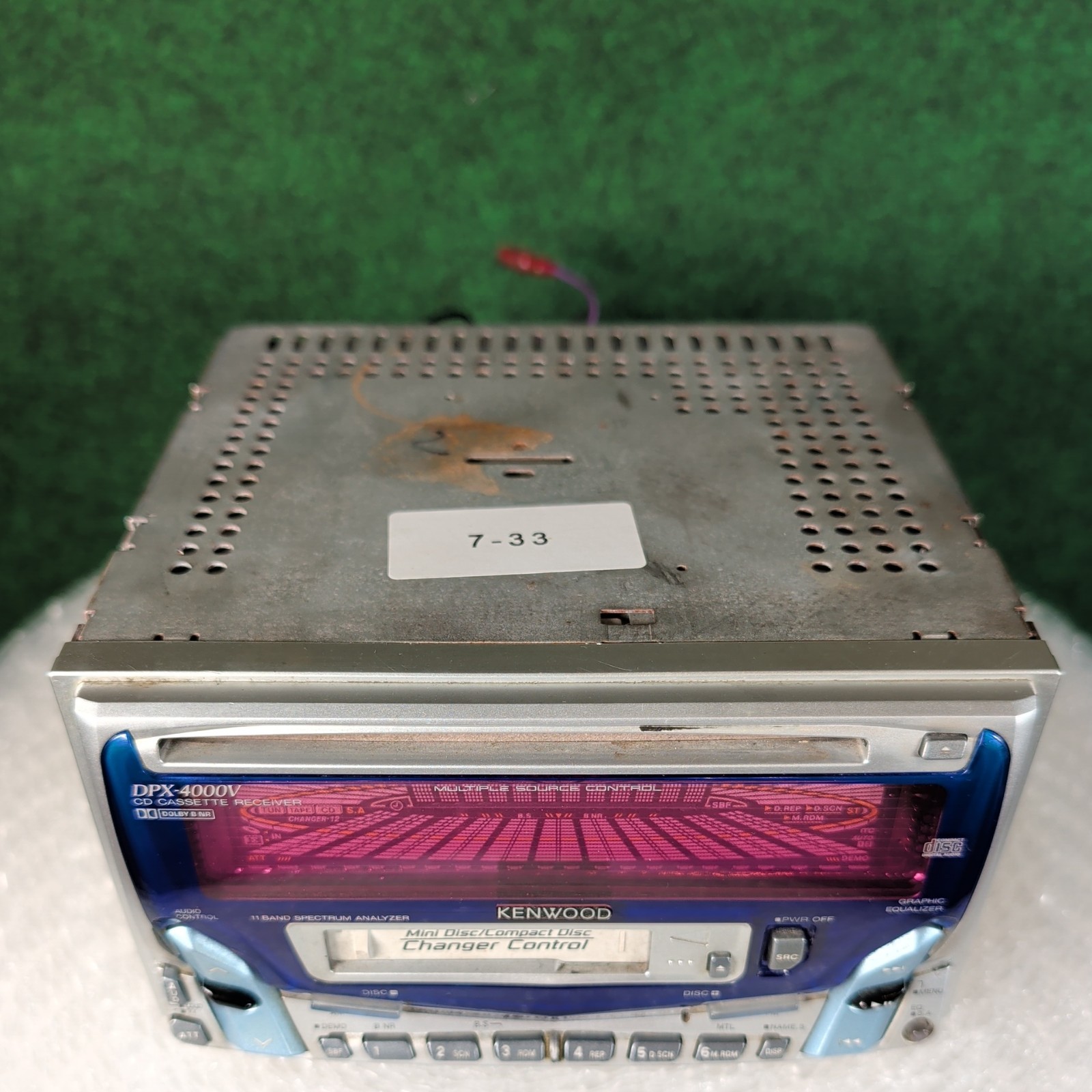 Kenwood DPX-4000 Car Audio 2DIN CD Cassette Player Used Tested JDM