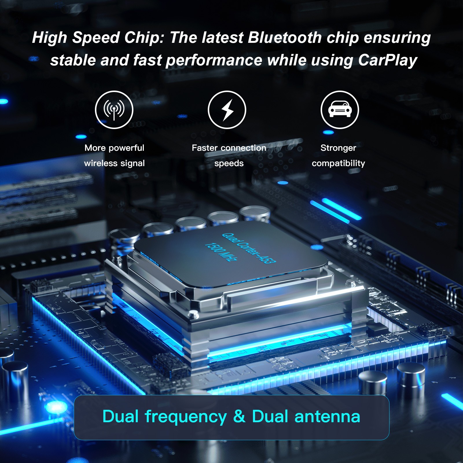 Wireless CarPlayAndroid AutoAdapter Magic Box with Netflix/YouTube/Disney/Google