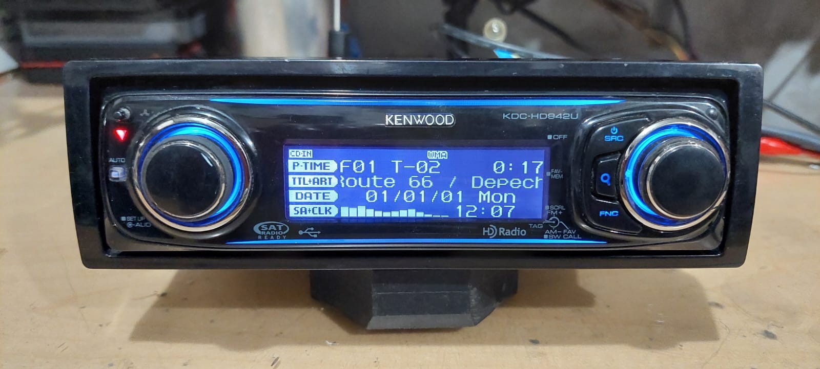 KENWOOD KDC-HD942U Audiophile CD PLAYER HD Built-In SAT USB AUX FULLY WORKING