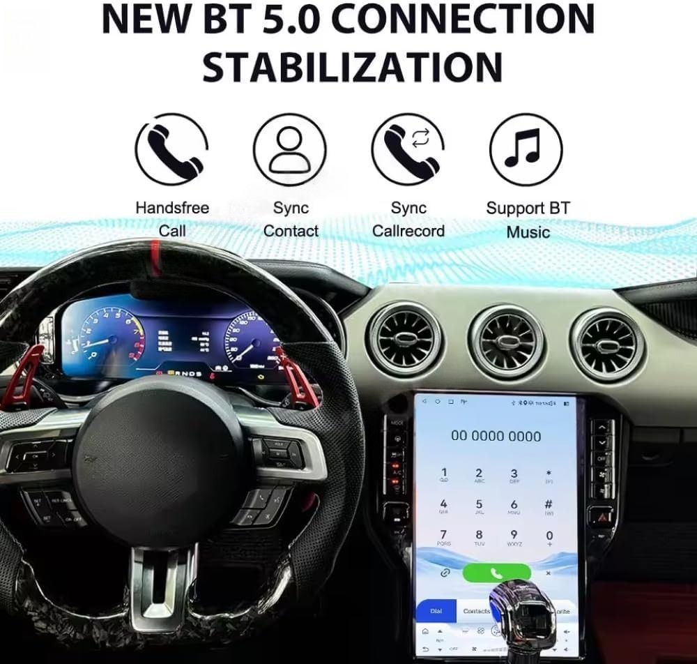 14.5″ Android Car Radio for Ford Mustang 2015-2021 CarPlay GPS 8+128GB Navi