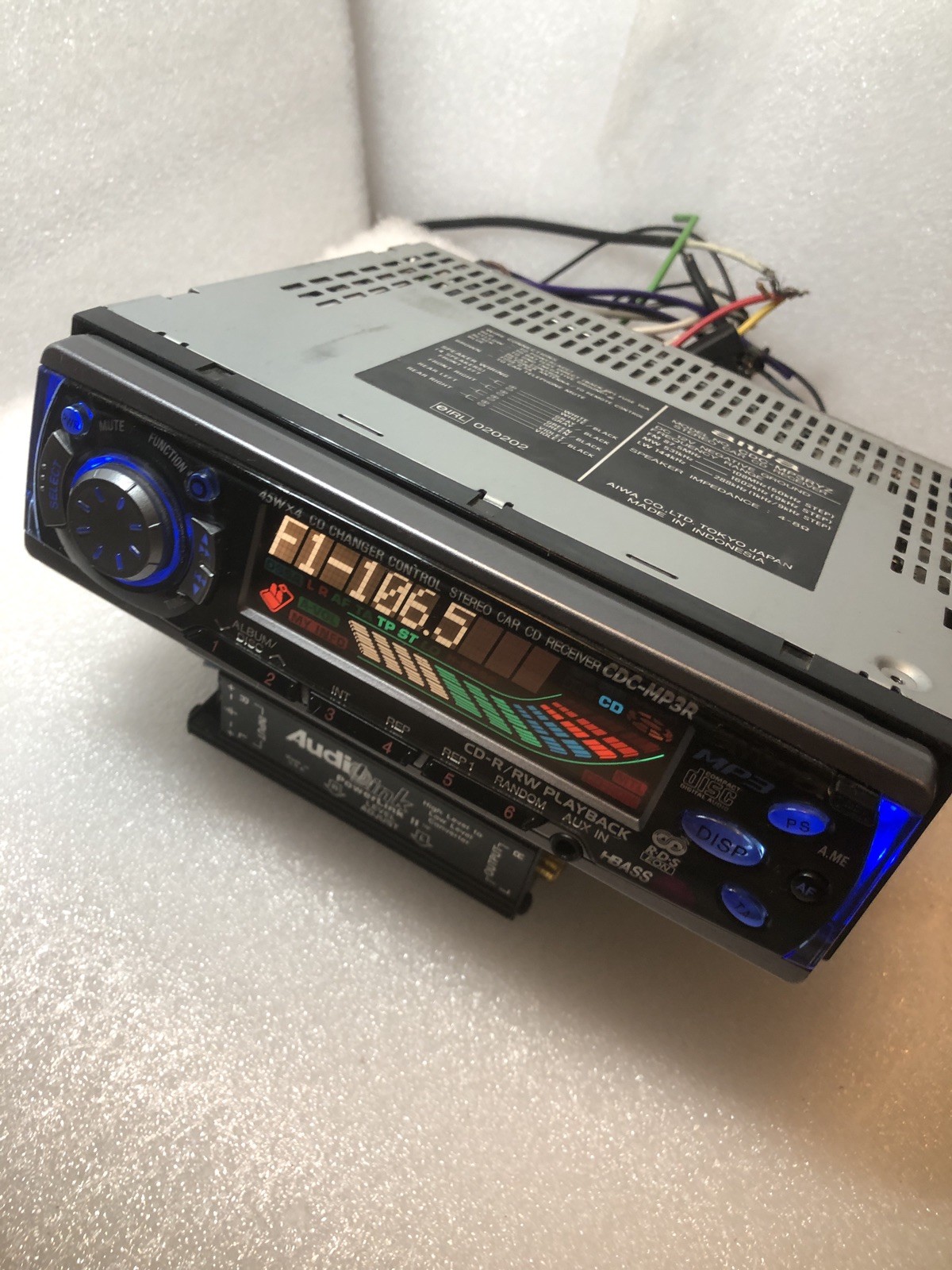 AIWA CDC MP3RYZ CD World 1st Mp3 Car Stereo RDS Radio AM-FM Aux Old School Y2k
