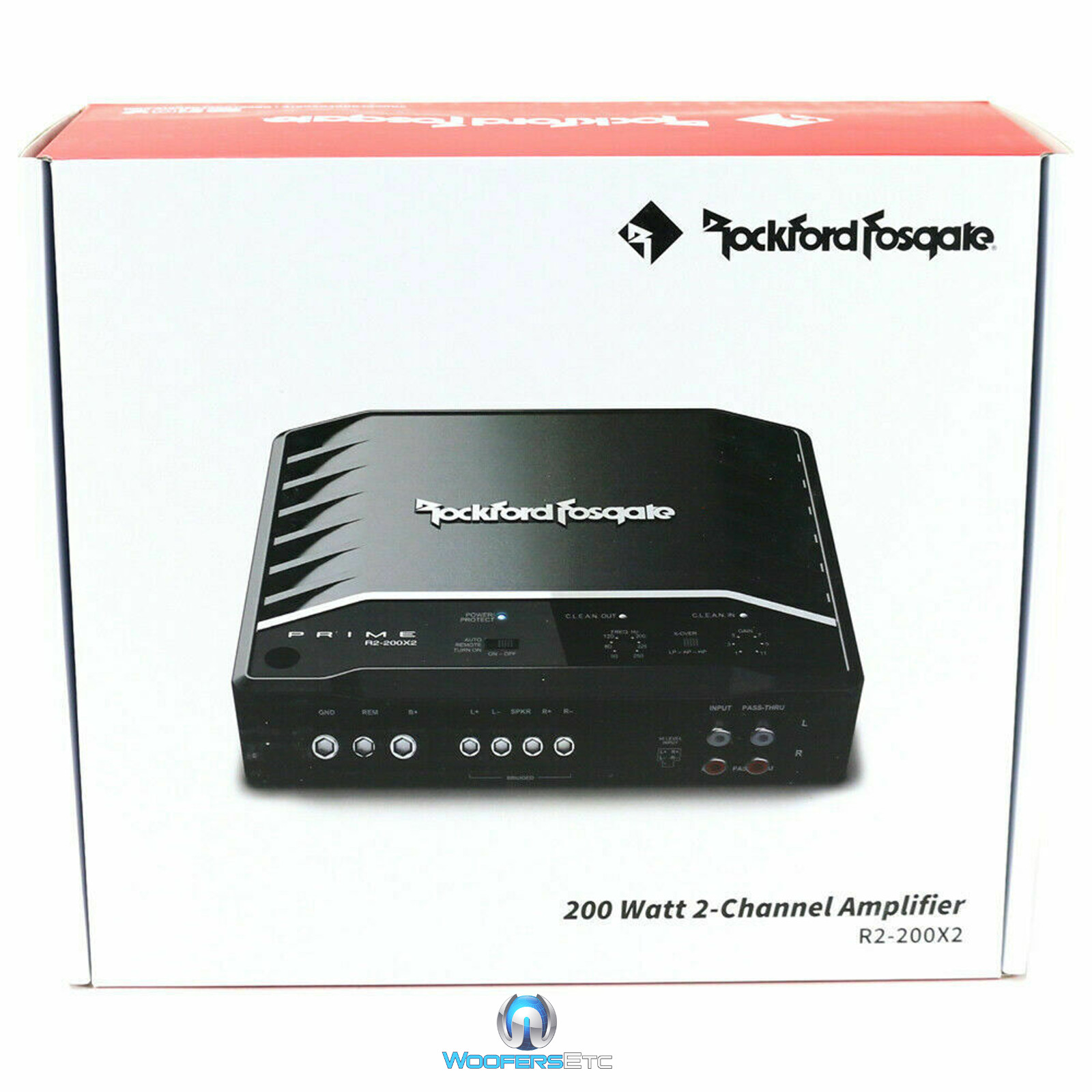 ROCKFORD FOSGATE R2-200X2 200W RMS COMPONENT SPEAKERS SUBWOOFER BASS AMPLIFIER