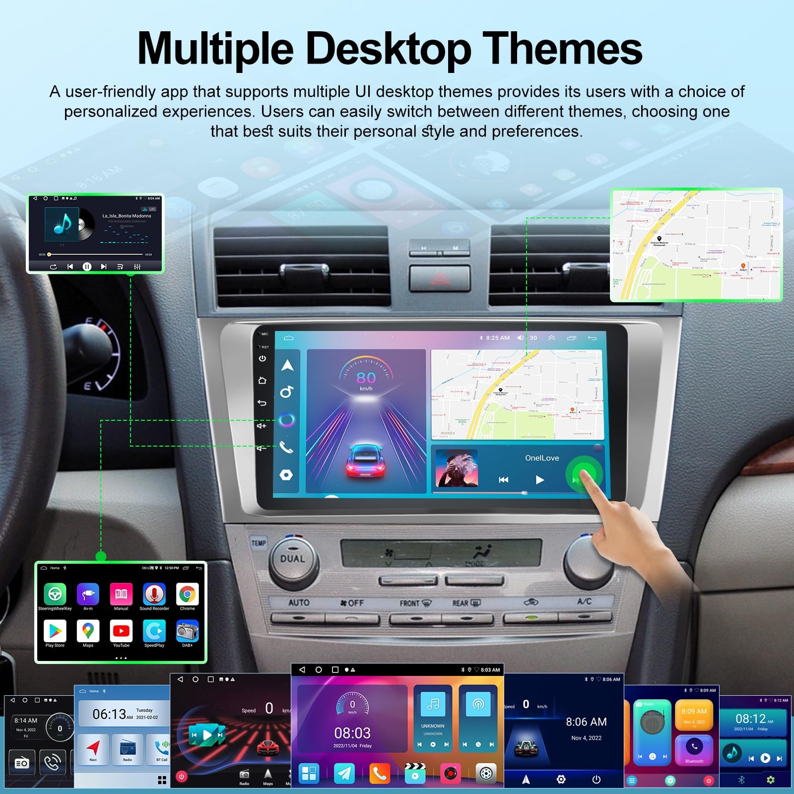Nhopeew Upgrade Android For Toyota – 9 Inch Hd Touchscreen Dsp –