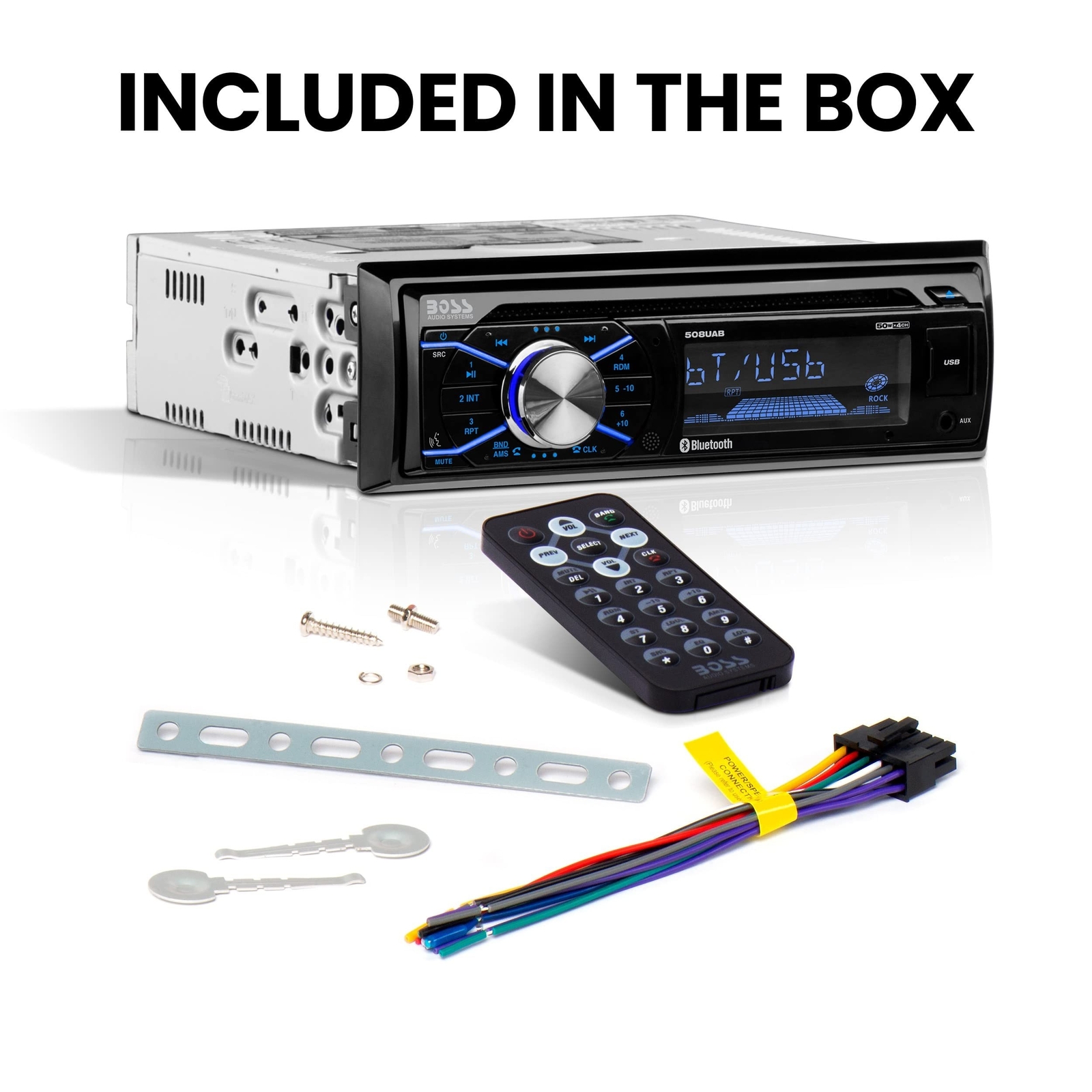 BOSS Audio Systems 508UAB Car Stereo With Bluetooth – Single Din, CD Player, …