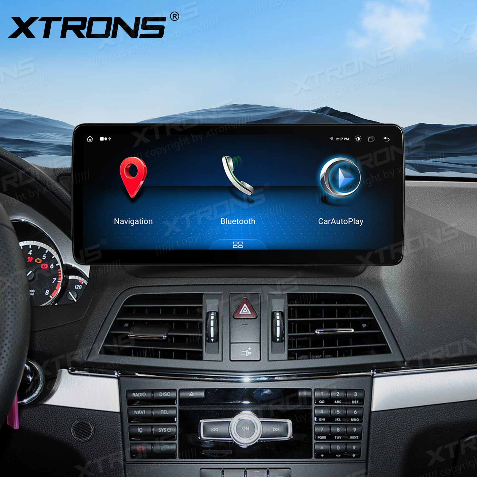 12.3″ Android 13 Octa-Core Car Stereo GPS Navi For Benz E-Class A207 C207 NTG4.0