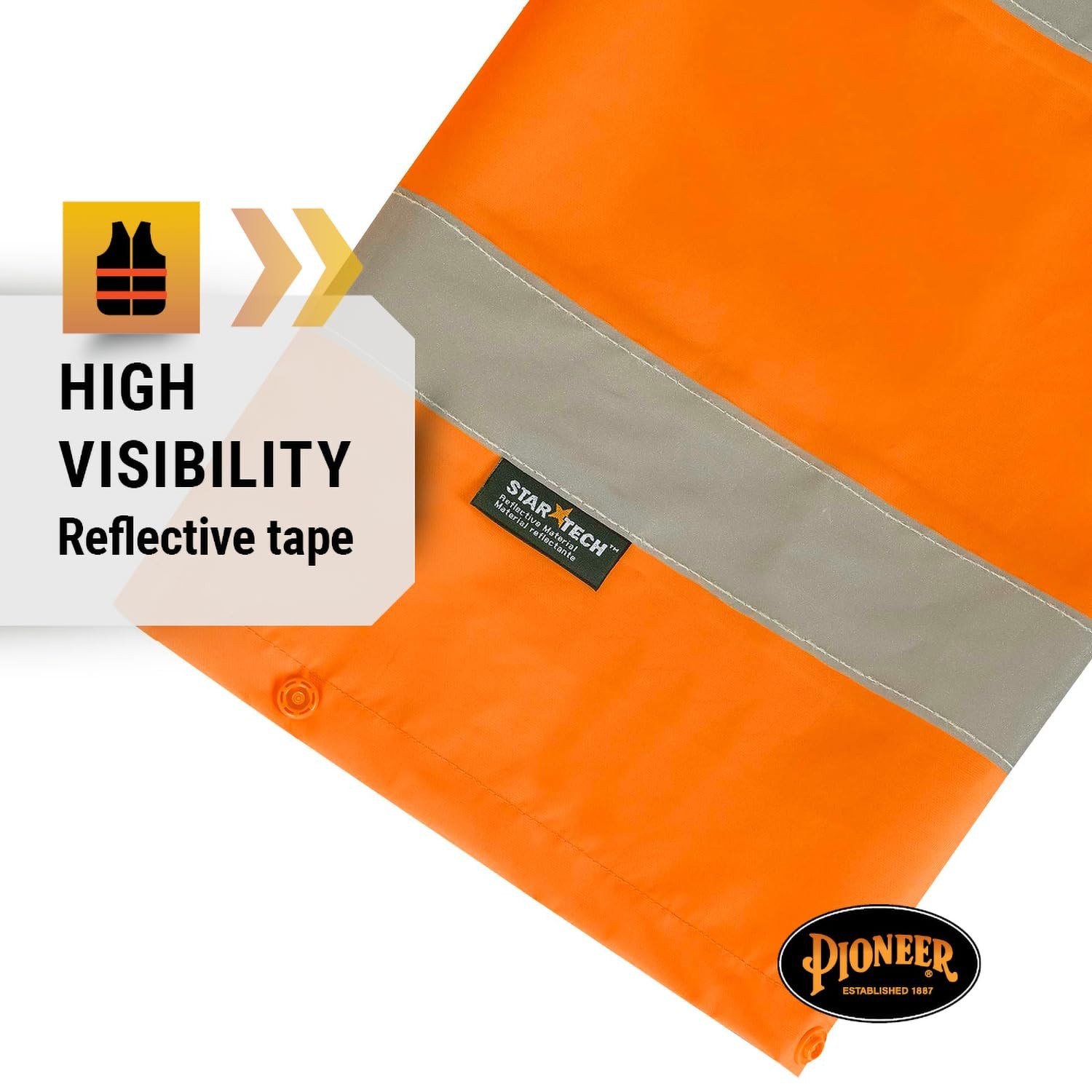 High Visibility Rain Gear Safety Jacket and Bib Pants – Hi Vis, Waterproof, R…