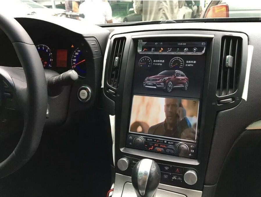 For Infiniti G25 G35 G37 2007-2015 Car Radio Touch Screen Tesla Style 4+64G