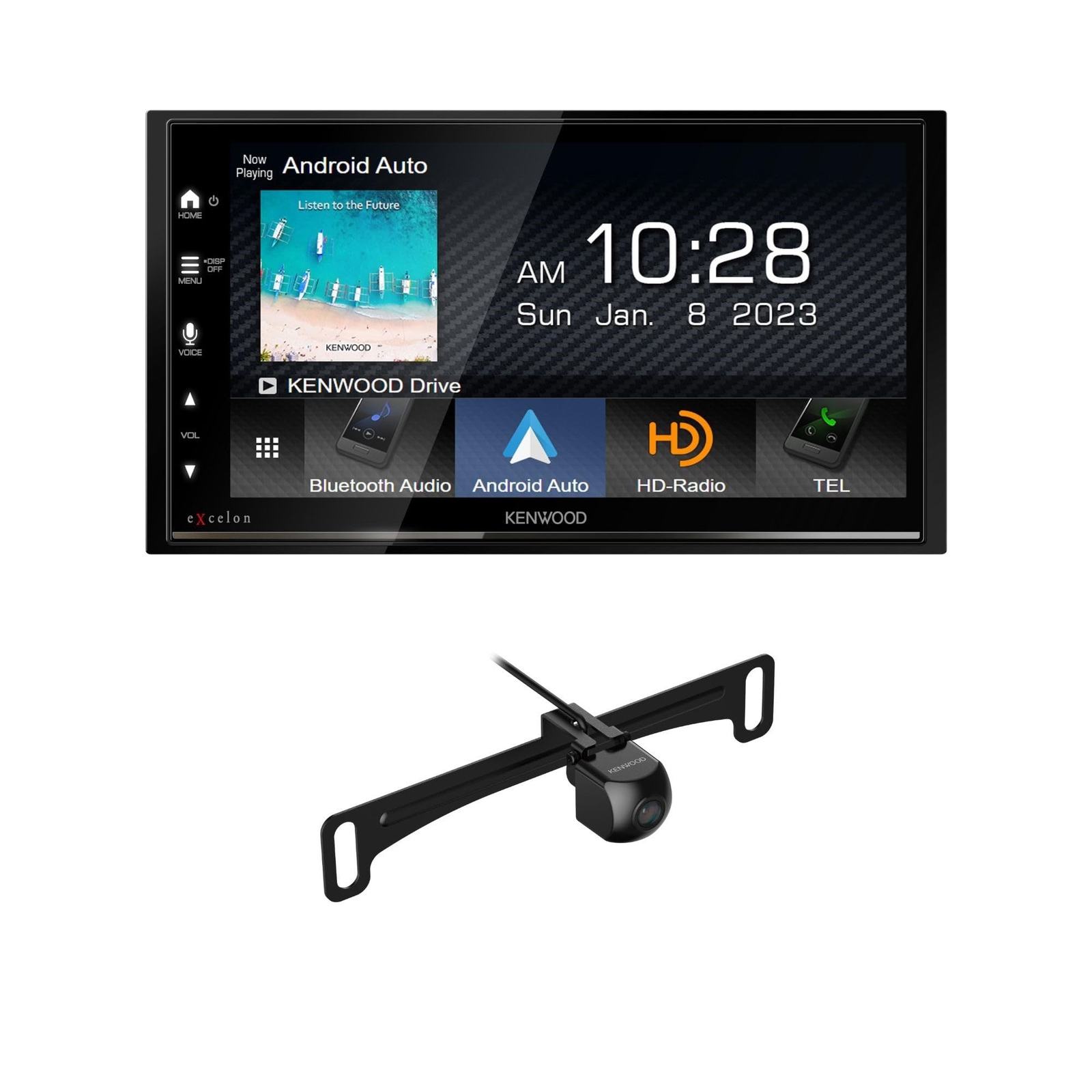 KENWOOD DMX809S 6.95″ AM FM BT HDMI Car Stereo | Plus CMOS-240U Backup Camera