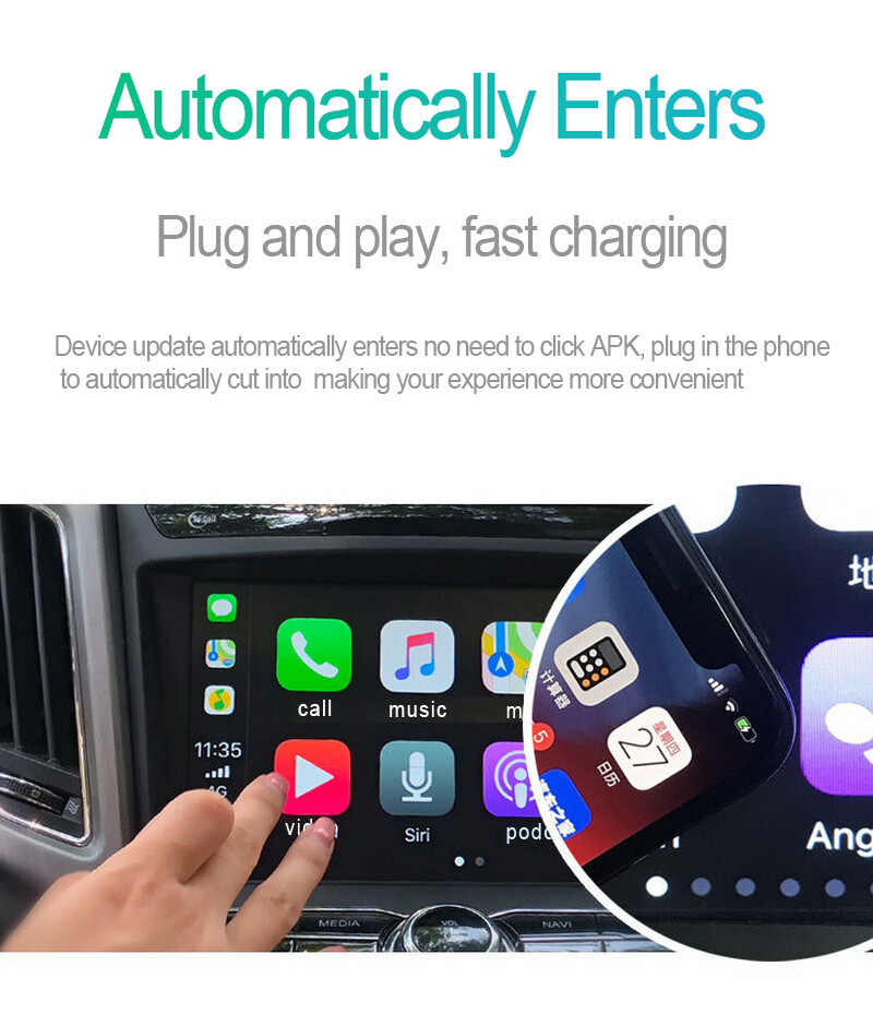 USB Carplay Adapter Wired Carplay Dongle Android Car Auto Car Dongle Connect Box