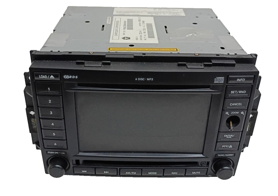 05 06 07 Chrysler 300 Dodge Ram Jeep REC Nav 6 Disc CD Radio P56038646AK PARTS#4