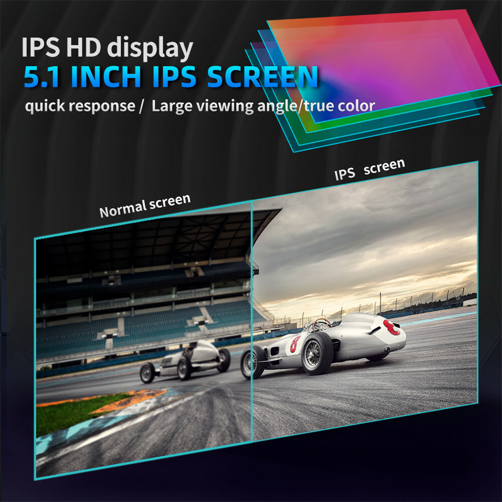 Single Din 5.1in Car Stereo Radio MP5 Player Touch Screen Mirror Link Bluetooth