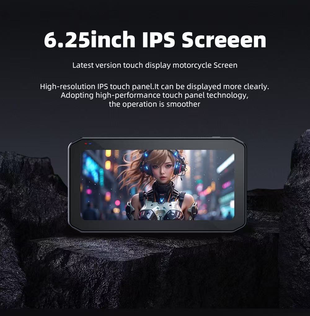 Wireless Carplay Android WHIXO Auto Moto Stereo with HD Display IPS Touchscreen