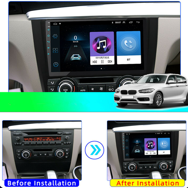 9inch Android 2din Car Radio Multimedia Video Player For 1-Series GPS Navigation