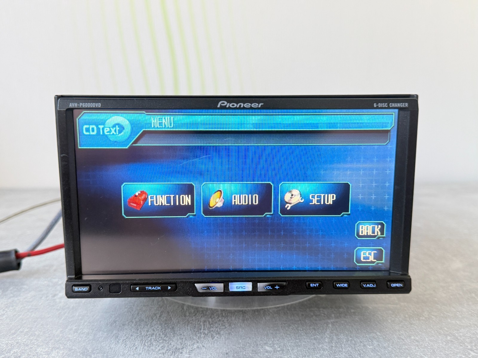 Pioneer AVH-P6000DVD 2DIN 6-Disc Changer DVD CD Touchscreen Car Stereo Multimedi