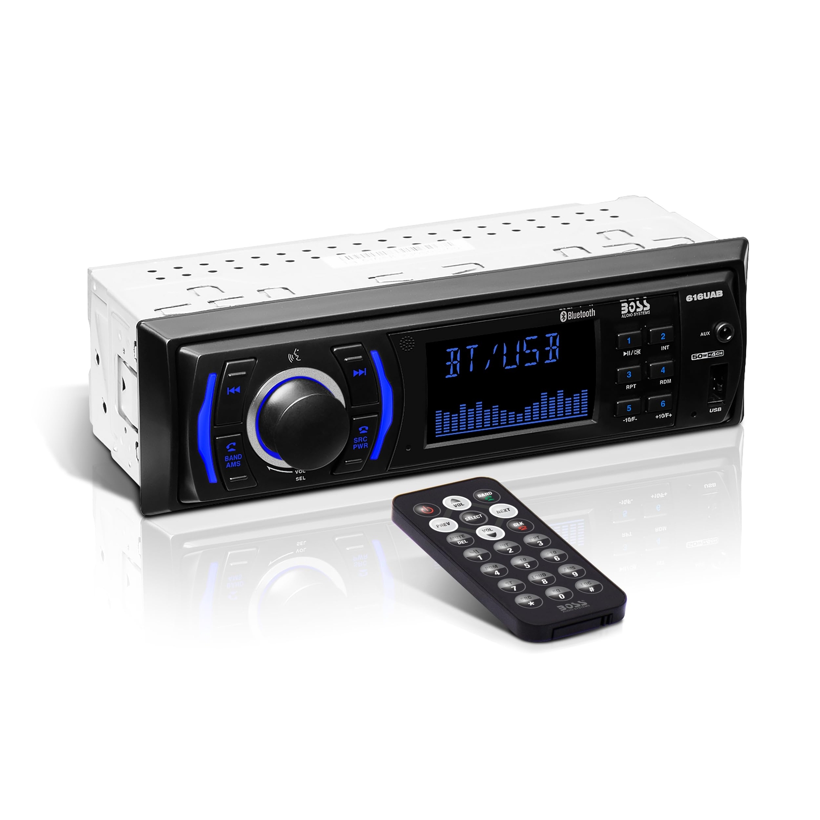 BOSS Audio Systems 616UAB Multimedia Car Stereo – Single Din LCD Bluetooth R…