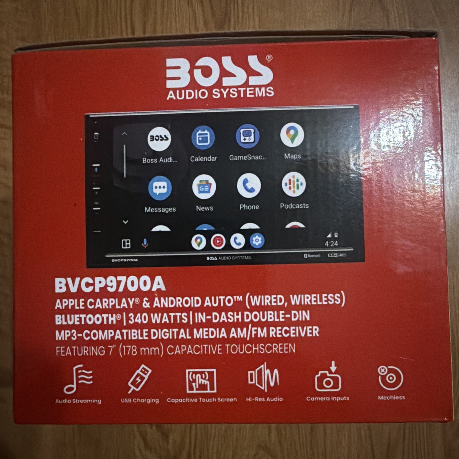 BOSS BVCP9700A-CFL 7″ Touchscreen Car Stereo Apple CarPlay Android Bluetooth