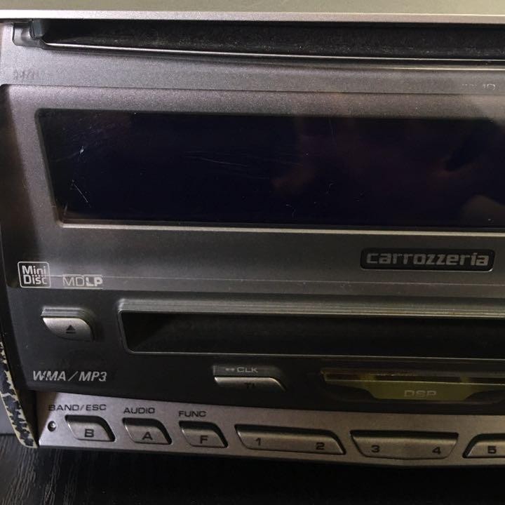 Pioneer Carrozzeria FH-P510MD Mini Disc 2DIN Car Stereo Audio MD Player Junk