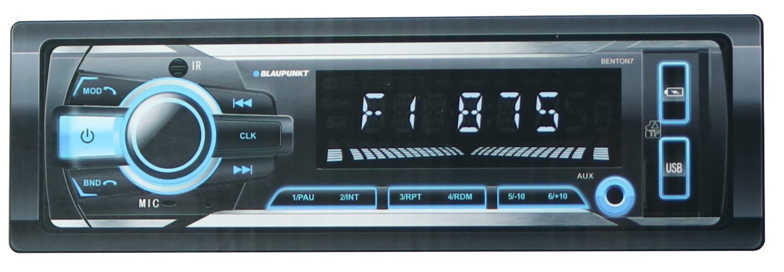 Blaupunkt 1-Din Car Bluetooth FM Digital Media Receiver + 6×9″ and 6.5″ Speakers