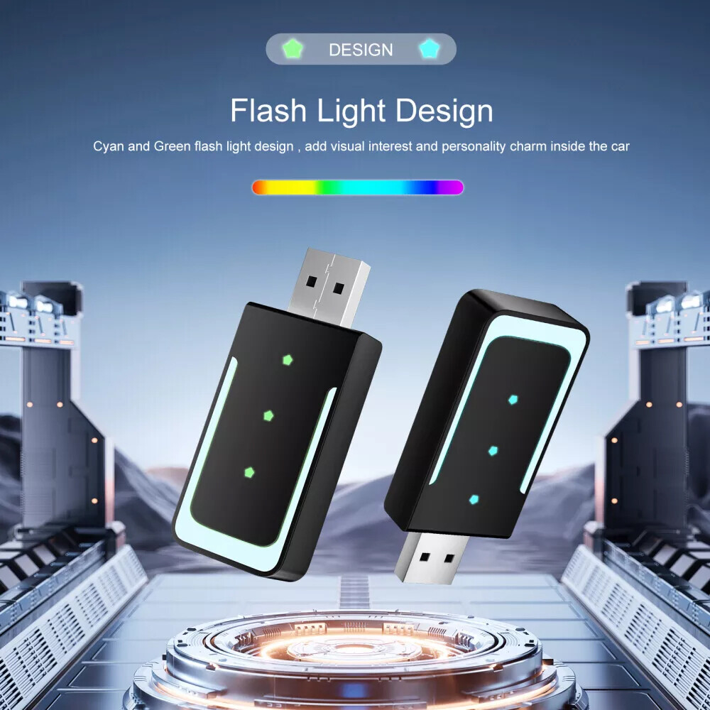 2in1 Wireless Carplay Adapter Android Auto Adapter USB Car Dongle Connect Box