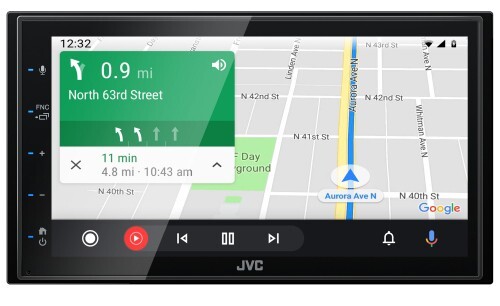 JVC KW-M560BT 2-DIN Car Stereo, Apple CarPlay/Android Auto, SXM, w Backup Camera
