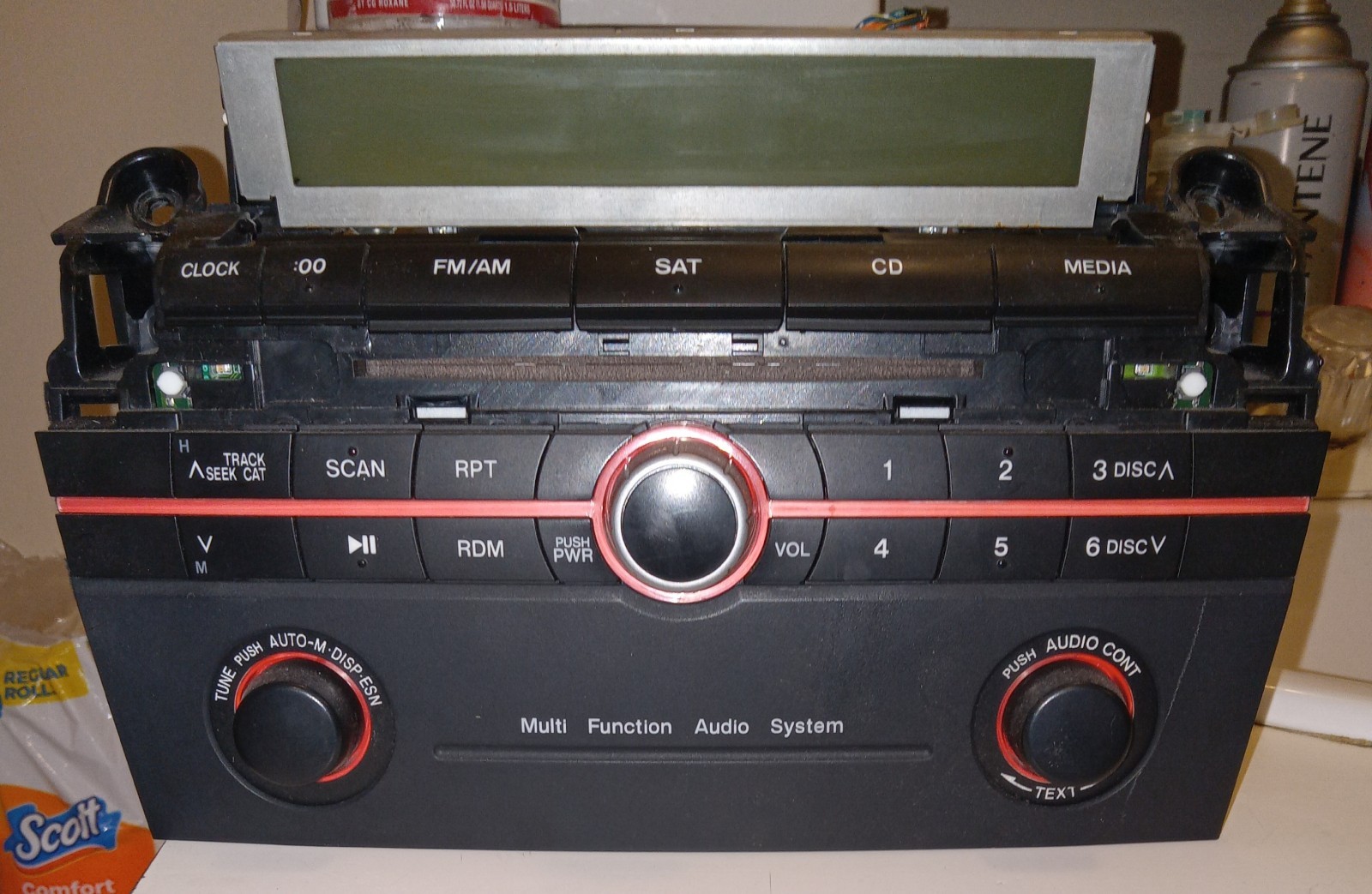07-09 Mazda Mazdaspeed 3 Radio Head Unit OEM 6 Disc In Dash MP3 Player