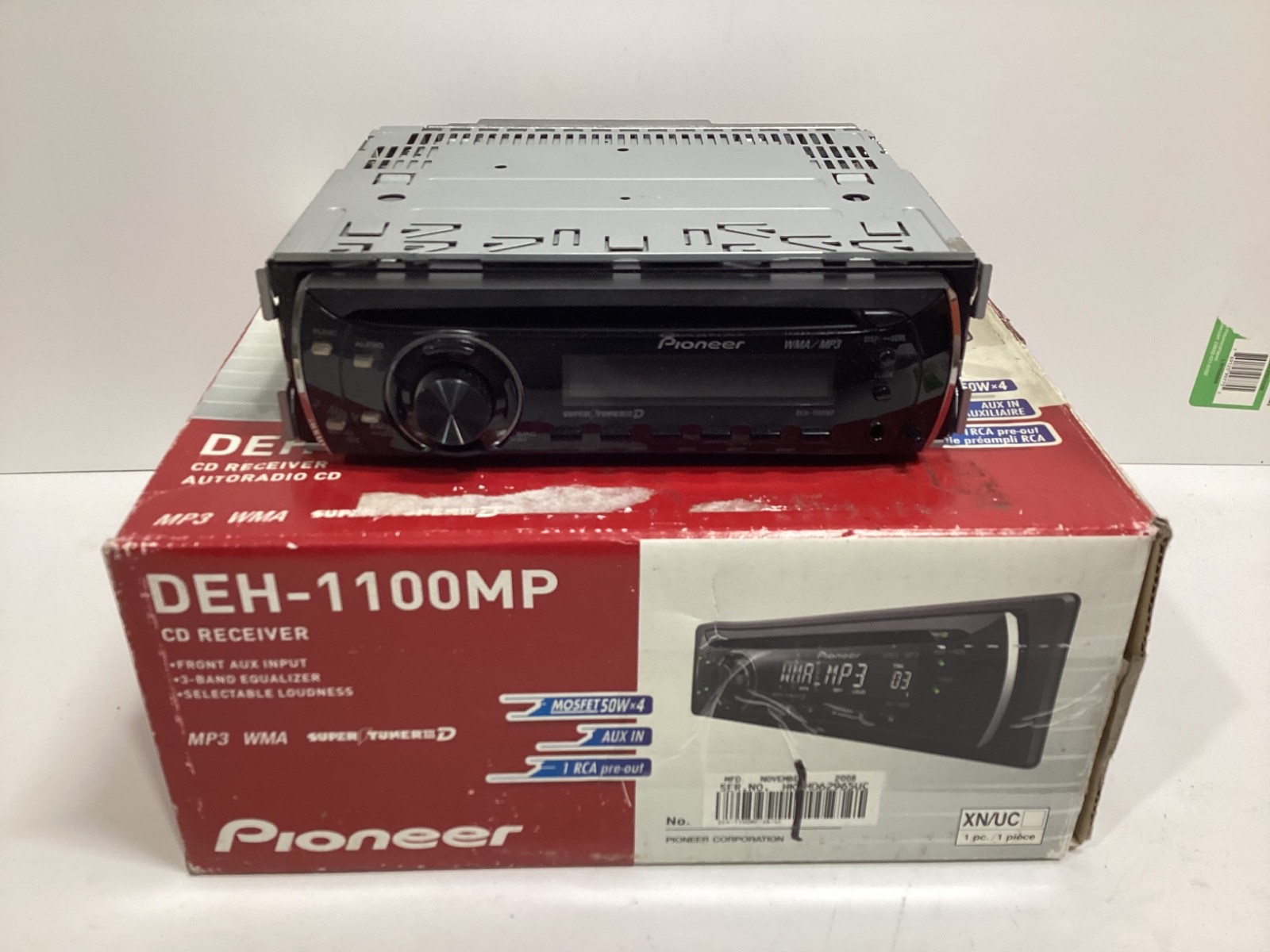Pioneer DEH-1100MP CD Player WMA MP3 Aux In Car Stereo Radio open box