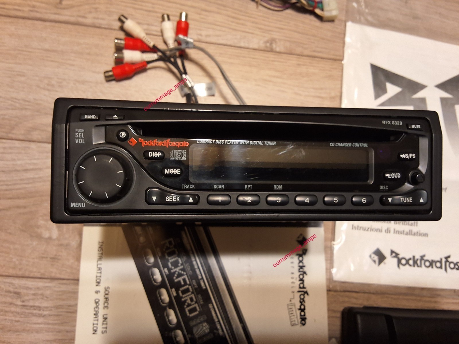 Rockford Fosgate RFX-8320 Car Audio CD PLAYER OLD SCHOOL W/Remote